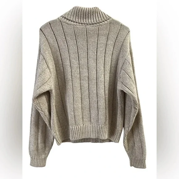 Vintage pastel cream turtleneck sweater - Picture 4 of 4